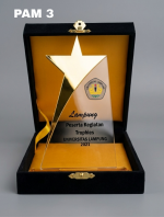 Plakat Akrilik Gold Mirror Bintang